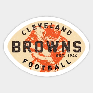 Retro Cleveland Browns 2 by Buck Tee Sticker